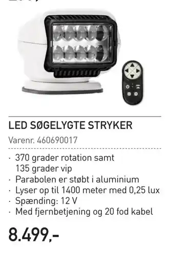 Thansen Led søgelygte stryker tilbud
