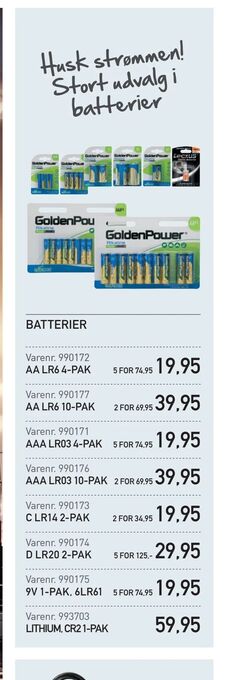 Thansen Batterier tilbud
