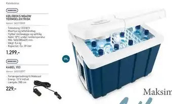 Thansen Køleboks mq40w termoelektrisk tilbud