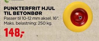 jem & fix Punkterfrit hjul til betonbør tilbud