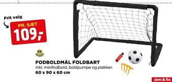 jem & fix Fodboldmål foldbart tilbud