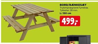 jem & fix Bord/bænkesæt tilbud