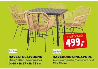 jem & fix Havestol livorno tilbud
