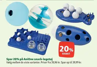 Maxi Zoo Spar 20% på AniOne snack-legetøj tilbud