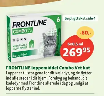 Maxi Zoo FRONTLINE loppemiddel Combo Vet kat tilbud