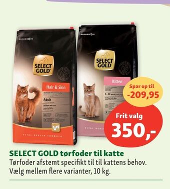 Maxi Zoo SELECT GOLD tørfoder til katte tilbud
