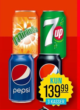 Priss Pepsi, mirinda, up tilbud