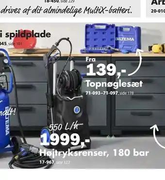 Biltema Højtryksrenser, 180 bar tilbud