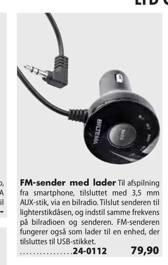 FM-sender med lader