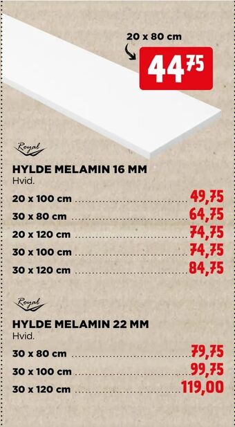 jem & fix Hylde melamin tilbud