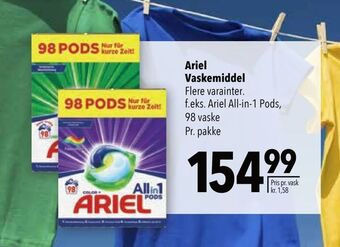Citti Ariel Vaskemiddel tilbud