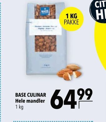 Citti BASE CULINAR Hele mandler tilbud