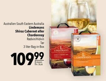 Citti Lindemans Shiraz Cabernet eller Chardonnay tilbud
