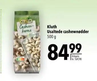 Citti Kluth Usaltede cashewnødder tilbud