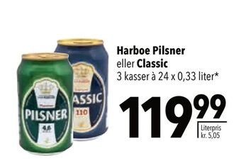 Citti Harboe Pilsner eller Classic tilbud