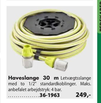 Biltema Haveslange 30 m tilbud