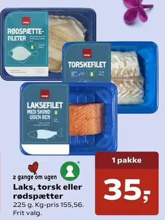 SuperBrugsen Laks, Torsk Eller Rødspætter 225g tilbud