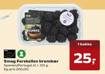 SuperBrugsen Smag Forskellen Brombær 125g tilbud