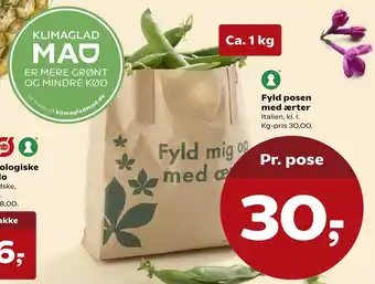 SuperBrugsen Fyld Posøn Med ærter tilbud