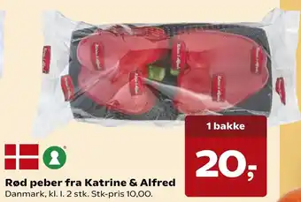 Rød peber fra Katrine & Alfred
