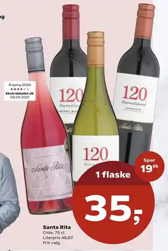 SuperBrugsen Santa Rita 75cl tilbud