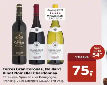 SuperBrugsen Torres Gran Coronas 75cl tilbud