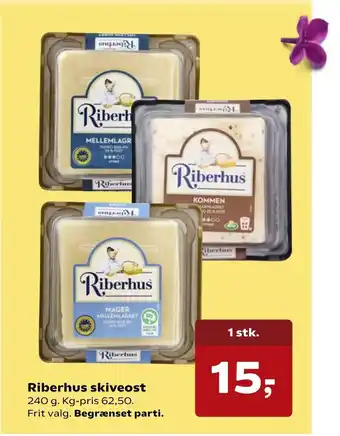 SuperBrugsen Riberhaus Skiveost 240g tilbud