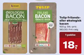 SuperBrugsen Tulip Frilands 100g tilbud