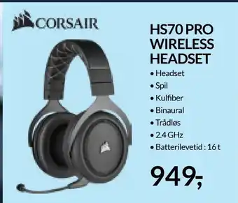LabTech Data Hs70 wireless headset pro tilbud