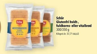 Citti Schär Glutenfri hvidt-, fuldkorns- eller vitalbrød tilbud