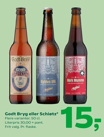 Coop 365 Godt Bryg eller Schiøtz tilbud