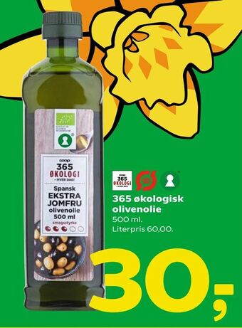 Coop 365 365 økologisk olivenolie tilbud