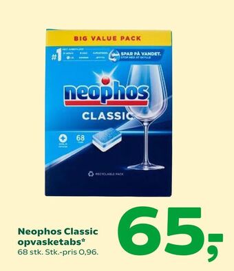 Coop 365 Neophos Classic opvasketabs tilbud