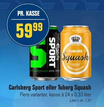 Otto Duborg Carlsberg Sport eller Tuborg Squash tilbud
