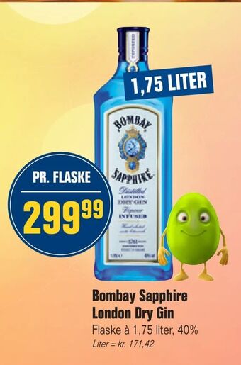Otto Duborg Bombay Sapphire London Dry Gin tilbud
