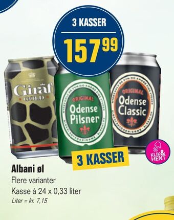 Otto Duborg Albani øl tilbud