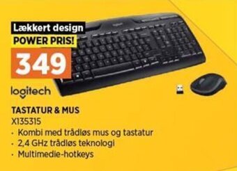 Power Tastatur & Mus X135315 tilbud