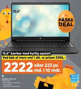 Power Bærbar Computer 15DW1402NO tilbud
