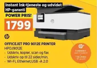 Power Officejet Pro 9012E Printer HPOJ9012E tilbud