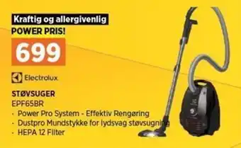 Power Støvsuger EPF65BR tilbud