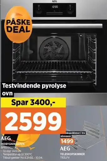 Power Indbygningsovn BPB33102FM tilbud
