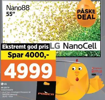 Power 4K LED TV 55NANO886PB tilbud