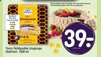 REMA 1000 Toms Skildpadde islagkage tilbud
