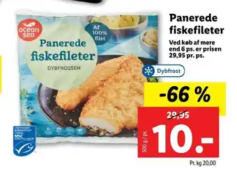 Panerede fiskefileter