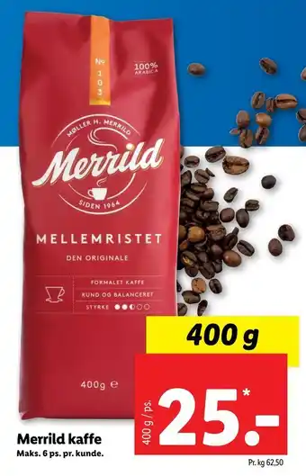 Let-Køb Merrild kaffe tilbud