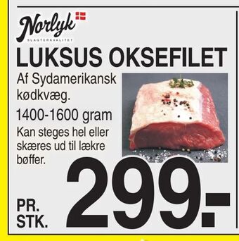 ABC Lavpris Luksus oksefilet tilbud