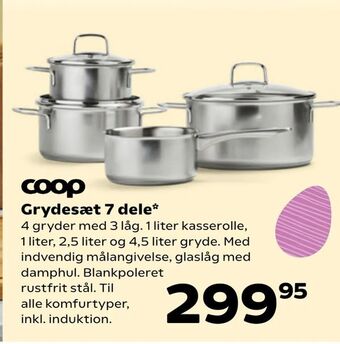 Kvickly Grydesæt 7 dele tilbud
