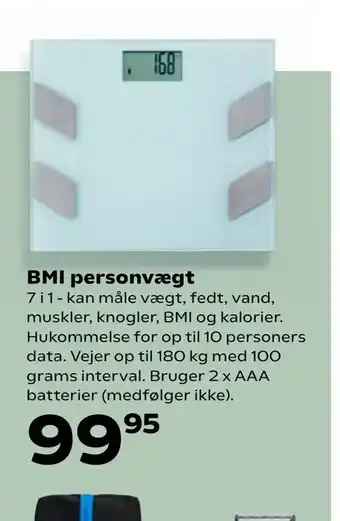Kvickly BMI personvægt tilbud