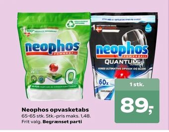 Kvickly Neophos opvasketabs tilbud
