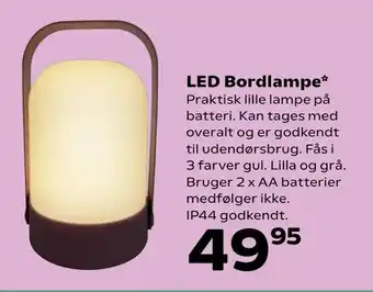 Kvickly LED Bordlampe tilbud